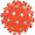 Top loje me gjemba për kafshë Zolux Vinyl, 10 cm, rozë