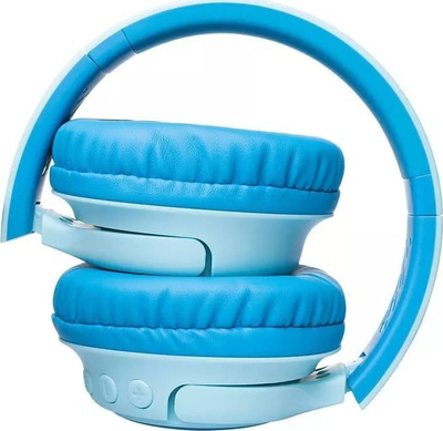 Kufje pa tela për fëmijë PowerLocus Bobo, Bluetooth 5.3, kufizim volum 74 85 94 dB, blu