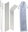 Set pipa metali KingHoff, 8 copë