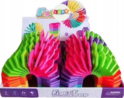 Lodër senzoriale LEAN TOYS Folding Pouches, antistres, 18x7x7cm, shumëngjyrëshe
