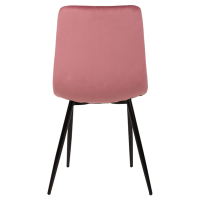 Karrige ngrënieje Latrell 43x54x88Hcm (HM8587.02), rozë/ zezë
