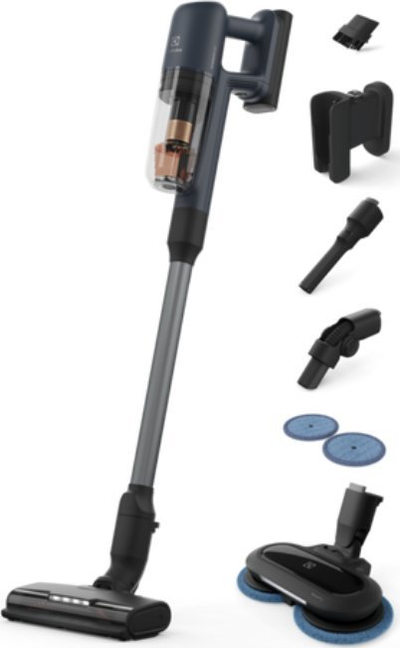 Fshesë me bateri Electrolux EP71B14WET Hygienic 700, 50 min, 100 aW, blu denim