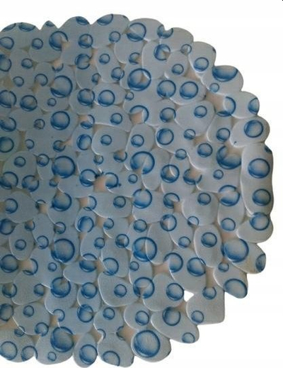 Tapet dushi Feniks Drops 32684, antirrëshqitës, 67 x 34 cm, blu