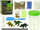 Set kreativ Lean Dinosaur Garden, kopsht dinosauri në kavanoz, me drita që ndriçojnë në errësirë, me kapak jeshil