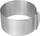 Formë rrethore për tortë e rregullueshme, inox, 16 30cm, lartësi 8.5cm, argjendtë