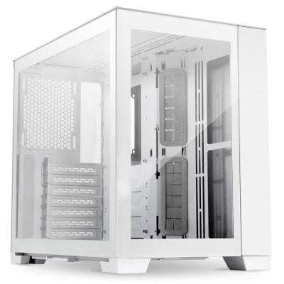 Kasa PC Lian Li O11 Dynamic Mini Snow Edition, ATX Micro ATX Mini ITX, xham i temperuar, e bardhë