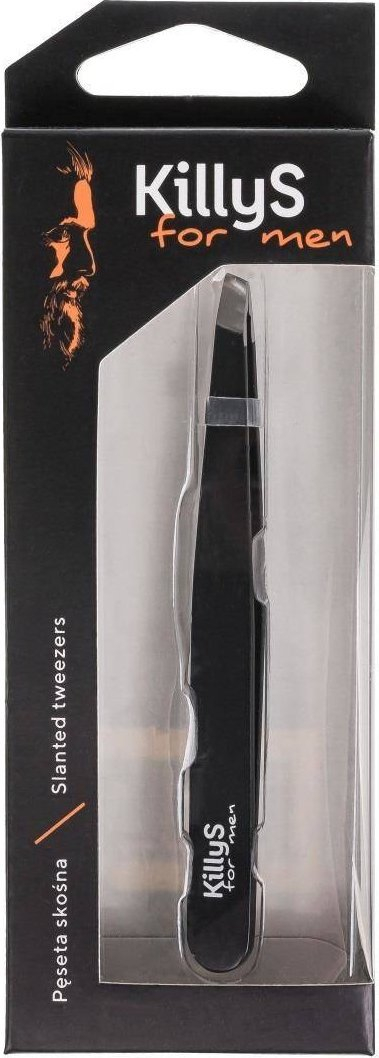 Pincetë për burra _For Men, majë e pjerrët, për vetulla, e zezë
