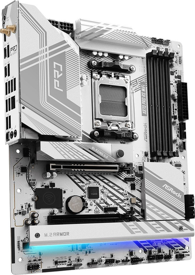Pllakë mëmë ASRock X870 PRO RS WiFi, AM5, DDR5 256GB, ATX, e bardhë