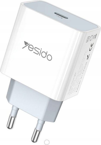 Karikues muri Yesido YC27, PD 18W, USB C QC, i bardhë