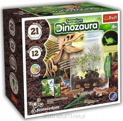 Set lodër terrarium dinosaur TREFL S4Y 61939, me drita, për mësim