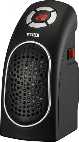 Ngrohës keramik me ventilator Noveen PTC05, 400W, ekran LED, i zi