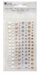 Stickers dekorues Dalprint Self-Adhesive Crystals and Pearls Nature Tones, me perla dhe kristale, ngjyra neutrale