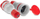 Prizë portative KEL GN-54 W-98001, 16A 2P+E, 250V IP54, gri e kuqe