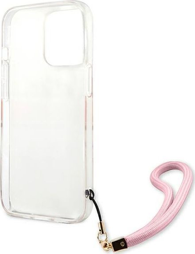 Kapak telefoni Guess GUHCP13XKCABPI për iPhone 13 Pro Max 6.7", hardcase me rrip, rozë camo
