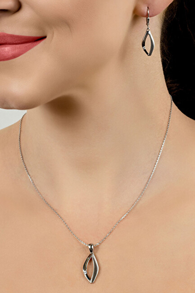 Set me bizhuteri Brilio Silver SET205W, varëse + vathë