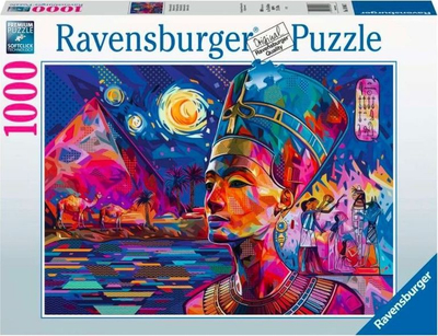 Puzzle Ravensburger Nefertiti on the Nile, 1000 copa, shumëngjyrësh