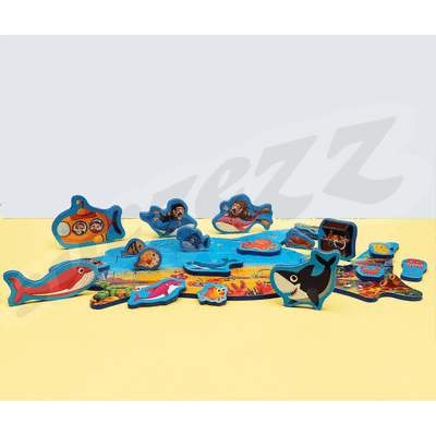 Puzzle shkumëz Puedo Sea World, 35 pjesë, me dy anë, shumëngjyrësh
