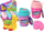Lodër antistres Leantoys Squishy Styrofoam Balls In Cup, gotë me toptha stiropori, rozë