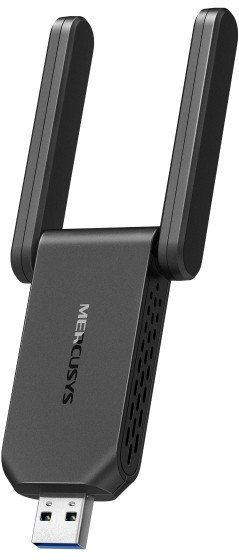 Adapter Wi‑Fi për rrjet Mercusys MA32H, USB 3.0, AC1300, i zi