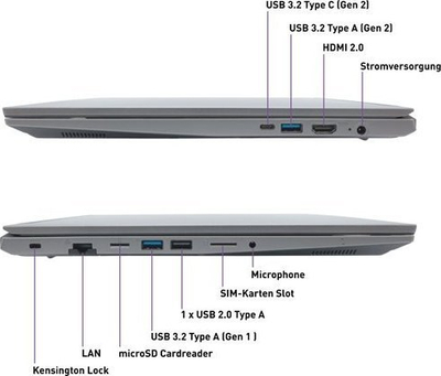 Laptop Terra Mobile 1717R, 17.3", Intel Core i7, 16GB RAM, gri