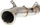 Downpipe TurboWorks BMW X5 X6 535i 640i, 80mm, çelik inox