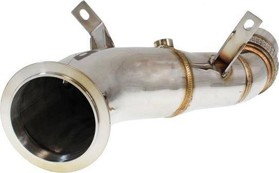 Downpipe TurboWorks BMW X5 X6 535i 640i, 80mm, çelik inox