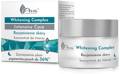 Krem nate për fytyrë Ava Whitening Complex Night Brightening, kundër njollave, efekt ndriçues