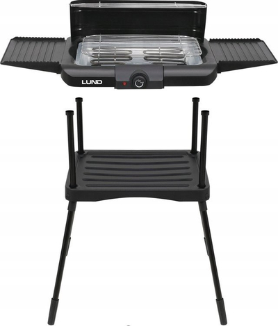 Grill elektrik kopshti, 2000W, sipërfaqe e madhe pjekjeje, me termostat