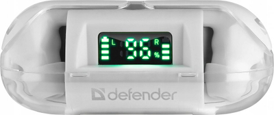 Kufje pa tel Defender Twins 916, Bluetooth 5.0, me kuti karikimi, të zeza