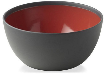 Enë e thellë Revol Solid, 11cm, porcelan, e kuqe me të zezë