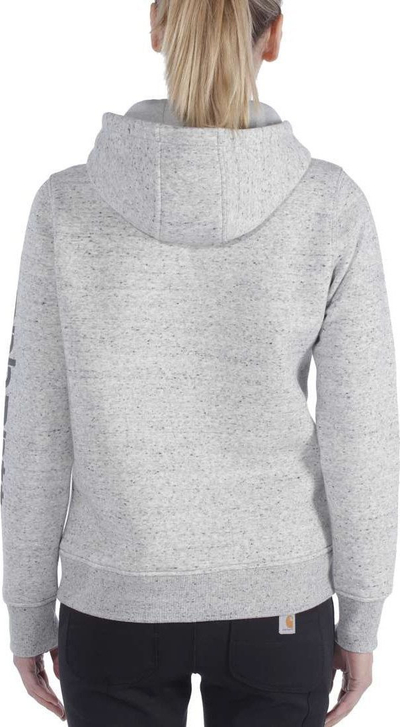 Bluzë me kapuç Carhartt Clarksburg Graphic Sleeve për goca, përmasa L, gri Asphalt Heather