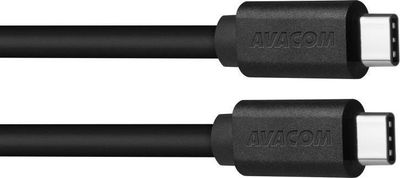 Kabllo Avacom USB-C - USB-C, 1m, e zezë