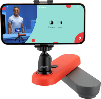 Set aksesorësh telefoni JOBY Swing Phone Mount Kit, mbajtëse telefoni me kokë rrotulluese, i zi