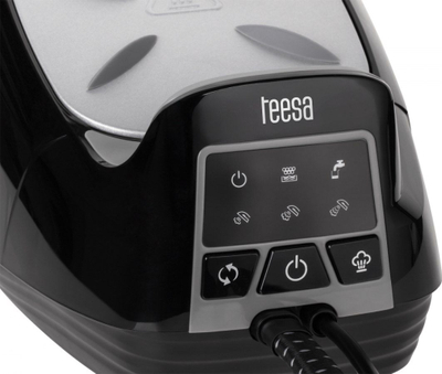 Stacion avulli Teesa Smooth Steam S300, pllaka qeramike, depo e madhe uji, ngjyrë e zezë