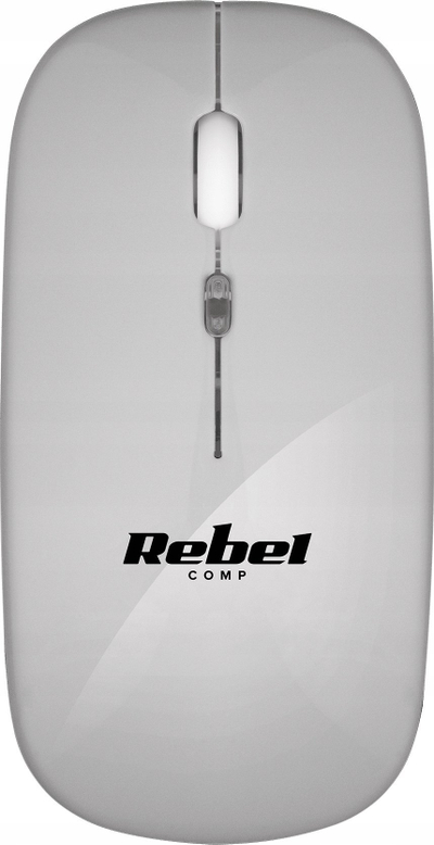 Безжичен глушец Rebel WM210, 1600 DPI, USB C, сребрен