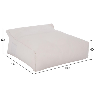 Puf Yamin 2-personash 140×140×40-60 cm (HM5773.11)