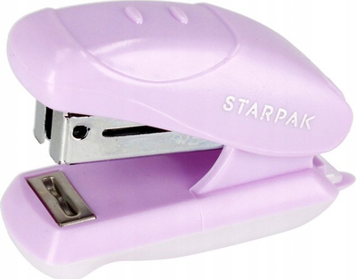Kapëse letre mini Starpak 519780, 20 fletë, 24/6 26/6, vjollcë pastel