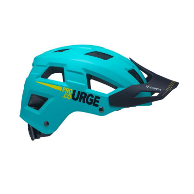 Helmetë biçiklete Urge Venturo, MTB, me vizor, ngjyrë turkeze e zezë