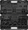 Set çelësash goditës JCB 68262 5MPB, 3/4" dhe 1", 26 copë, i zi