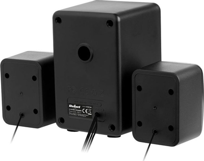 Altoparlantë kompjuterik Rebel CS-50, sistem 2.1, USB, të zinj