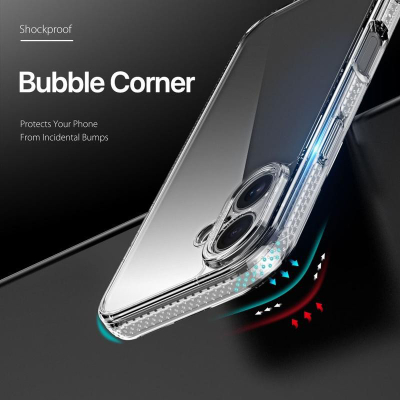 Mbrojtëse telefoni Dux Ducis Clin për iPhone 17, transparente, që s’verdhet