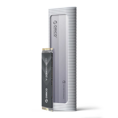 Kuti e jashtme SSD Orico AXM2S G2 V1, M.2 NVMe NGFF, USB C 10Gbps, gri