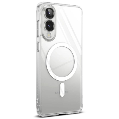 Футрола за телефон Ringke Fusion Magnetic, MagSafe, за Samsung Galaxy S25 Edge, транспарентна