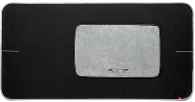 Тепих за под Elite Dry Mat, 180 x 90 cm, за тренер велосипед, црно сив