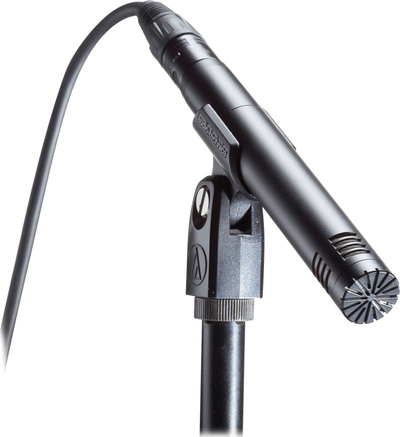 Mikrofon kondenzator Audio-Technica AT2031, cardioid, për instrumente, i zi