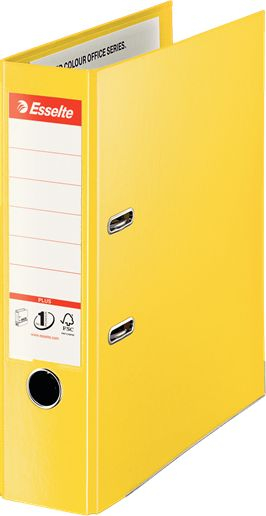 Dosje rregjistruese Esselte No.1 Vivida Plus, A4, shpinë 80mm, e verdhë