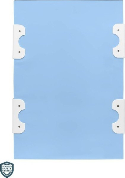 Mbulesë ndërrimi Babys Dan Rigid Changing Mat Safety System, 70 cm, pa print, blu