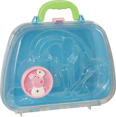 Set doktori për fëmijë Peppa Pig Nurse, me valixhe, shumë aksesorë, shumëngjyrësh