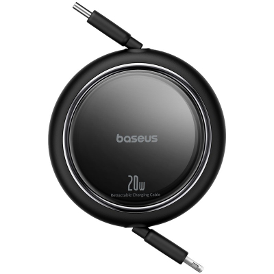 Kabllo kariku Baseus Free2Pull USB C në Lightning, 20W, 1m, e zezë