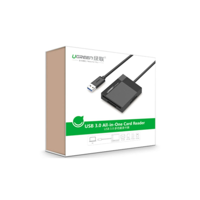 Читач на картички Ugreen 30231, USB 3.0, 4 во 1, сив